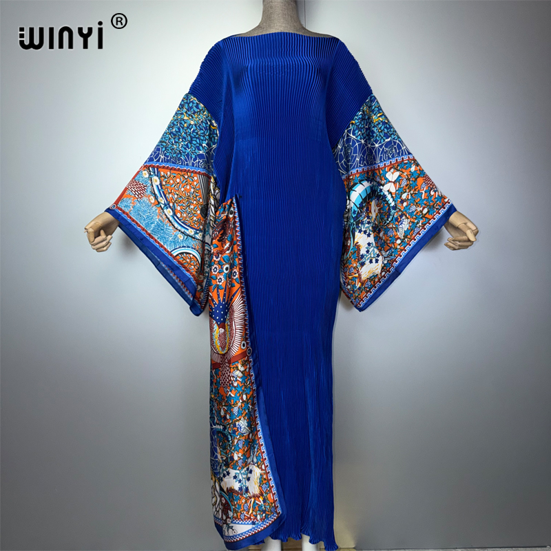 Cover Up Kaftan - WINYI Kadın Dubai Tarzı Uzun Kaftan