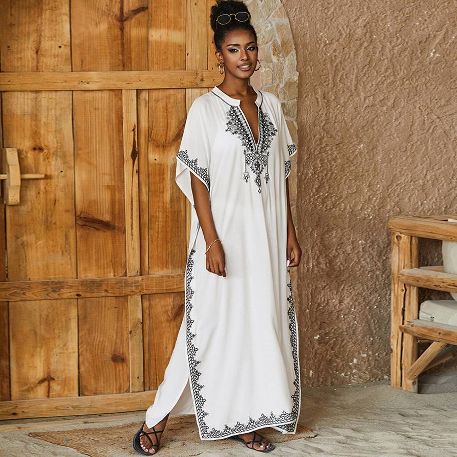 Kadınlar için Kaftan Elbiseler - Cover Up Kaftan incelemesi ve fiyatı