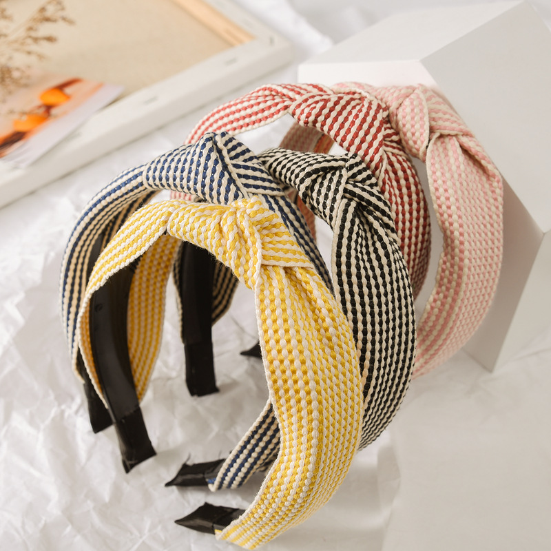 Geniş Kenarlı Kareli Saç Bandı - Headband Summer Knit incelemesi ve fiyatı