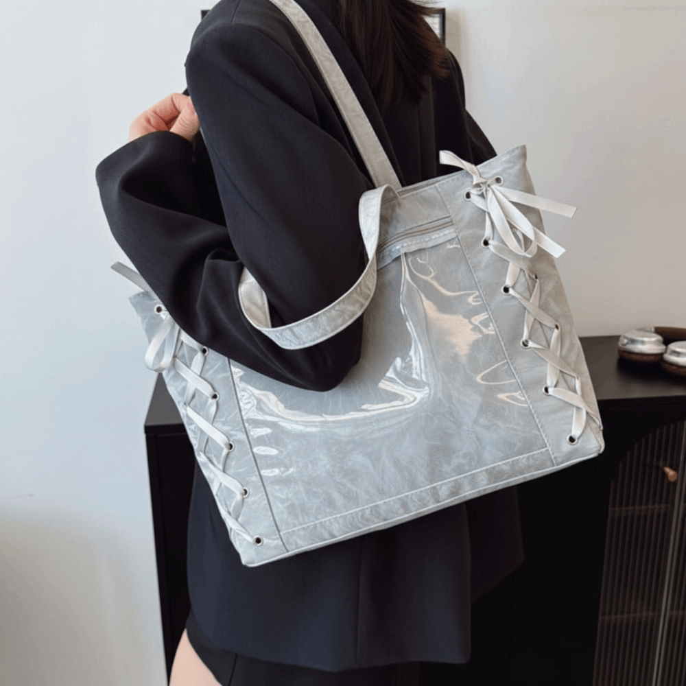 Bağcıklı Basit Itabag Rozet Gö - Tote Bag Beach incelemesi ve fiyatı