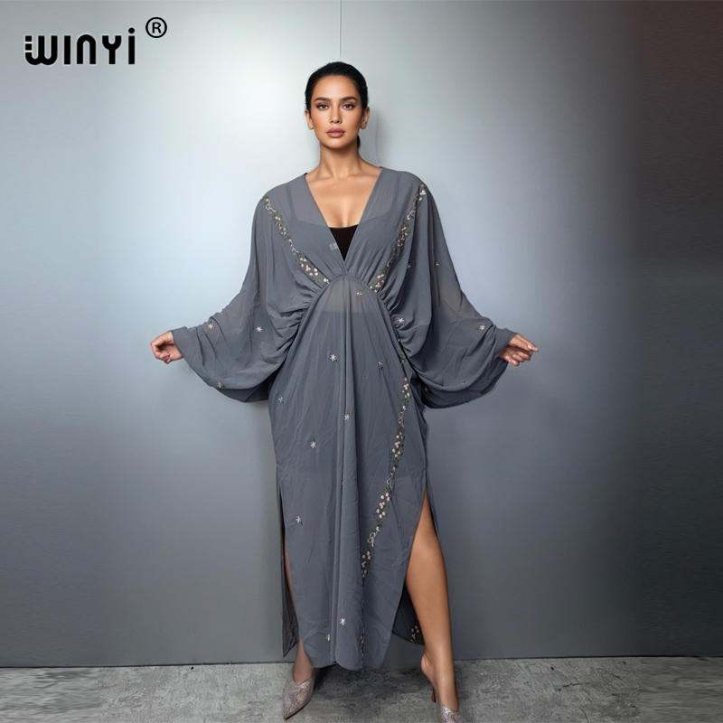 WINYI V Yaka Kadın Kaftan Elbi - Cover Up Kaftan incelemesi ve fiyatı