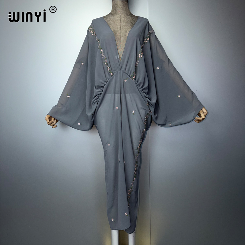 WINYI V Yaka Kadın Kaftan Elbi - Cover Up Kaftan incelemesi ve fiyatı