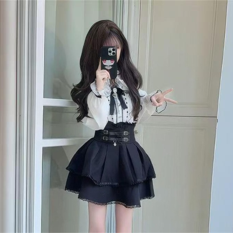 Japon Gotik Y2K Lolita Tarzı K - Blouse Off Shoulder incelemesi ve fiyatı