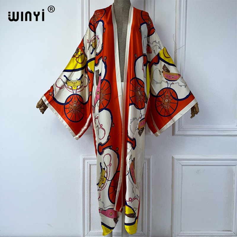 WINYI Boho Baskılı Kimono Yazl - Cover Up Kaftan incelemesi ve fiyatı