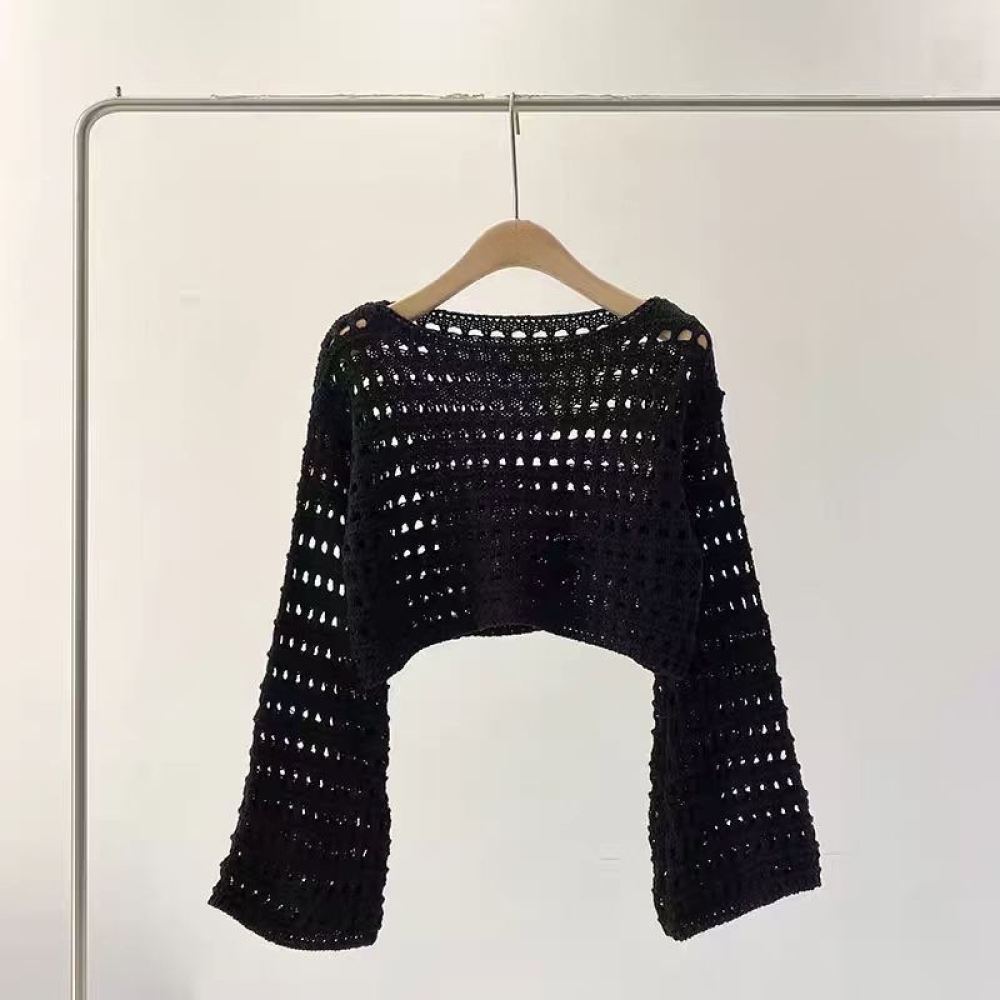 Fransız Tarzı Örgü Kazak Kadın - Crop Top Crochet incelemesi ve fiyatı